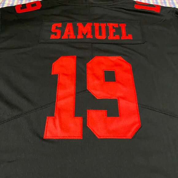 San Francisco 49ers Black Jersey Samuel No. 19 - Picture 6 of 7